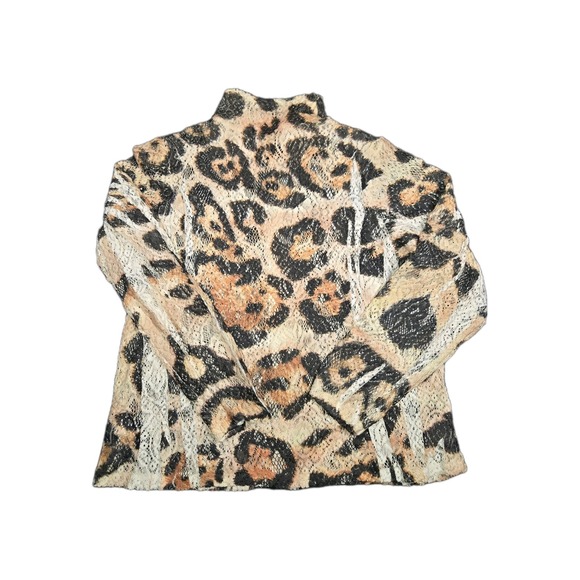 Origami by Vivien Lace Y2K Sheer Mesh Lace Top Duster Whimsigoth Grunge Boho - Picture 5 of 5